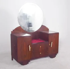 Pamono Vintage Art Deco Walnut Dressing Table, 1920s><noscript><img width=