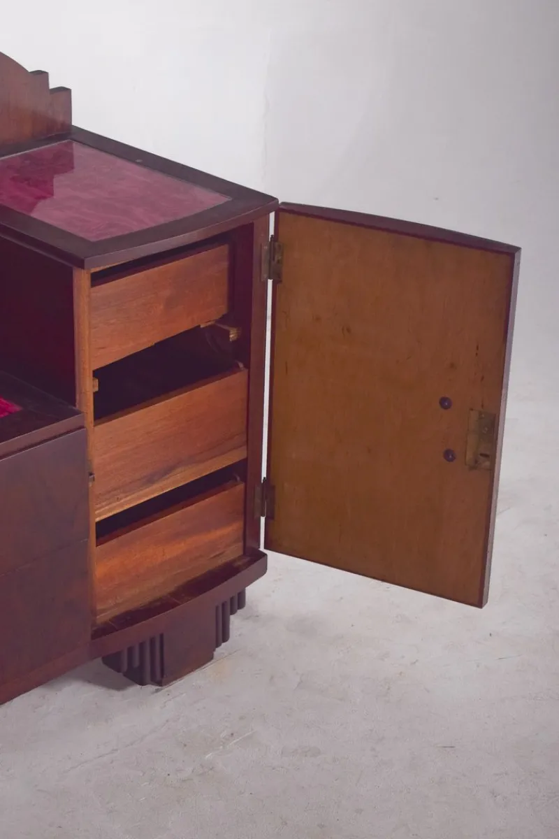 Pamono Vintage Art Deco Walnut Dressing Table, 1920s> Dressing Tables
