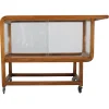 Online Pamono Vintage Art Deco Walnut Serving Cart, 1930s