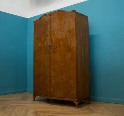 Clearance Pamono Vintage Art Deco Walnut Wardrobe, 1950s
