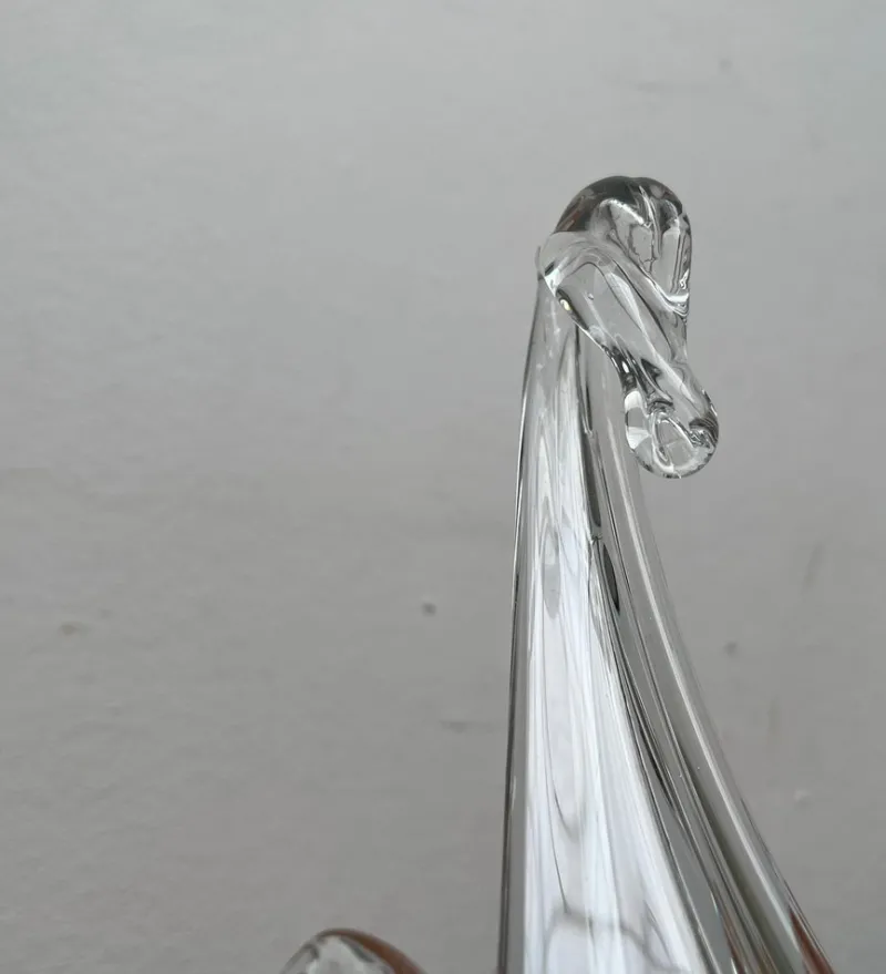 Discount Pamono Vintage Art Glass Swan-Shaped Bowl Vase