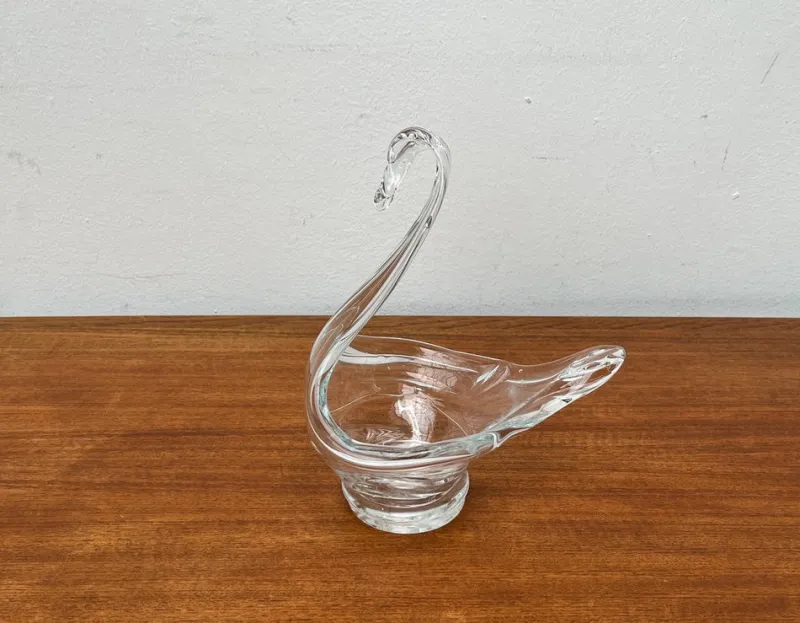 Discount Pamono Vintage Art Glass Swan-Shaped Bowl Vase
