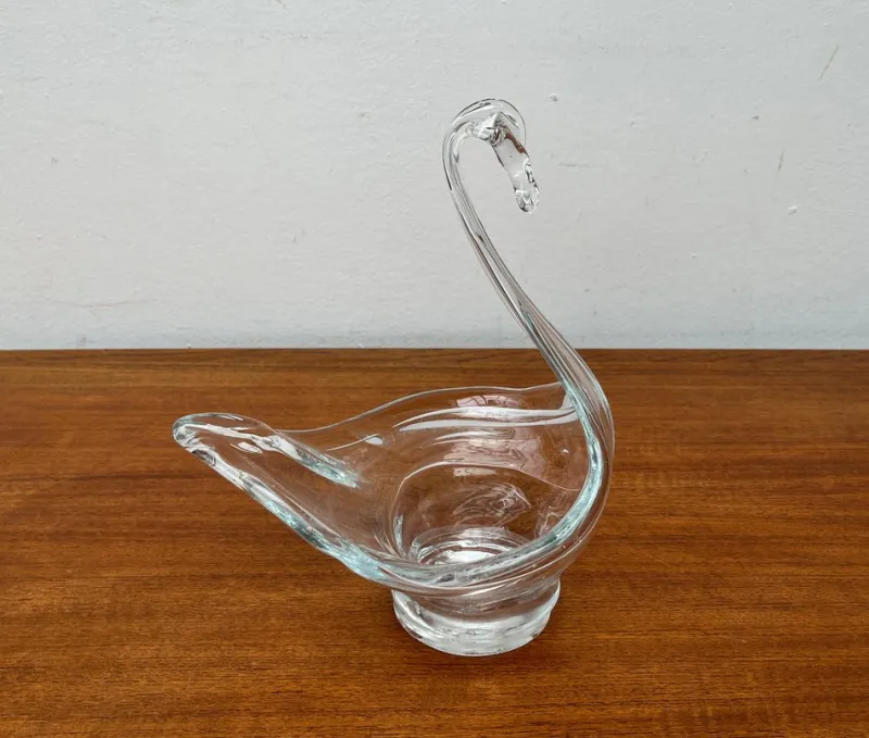 Discount Pamono Vintage Art Glass Swan-Shaped Bowl Vase