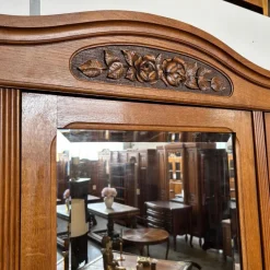 Pamono Vintage Art Nouveau Wardrobe in Oak, 1920><noscript><img width=