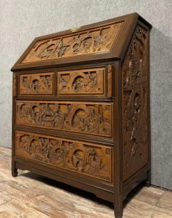Hot Pamono Vintage Asian Secretaire in Camphor, 1950