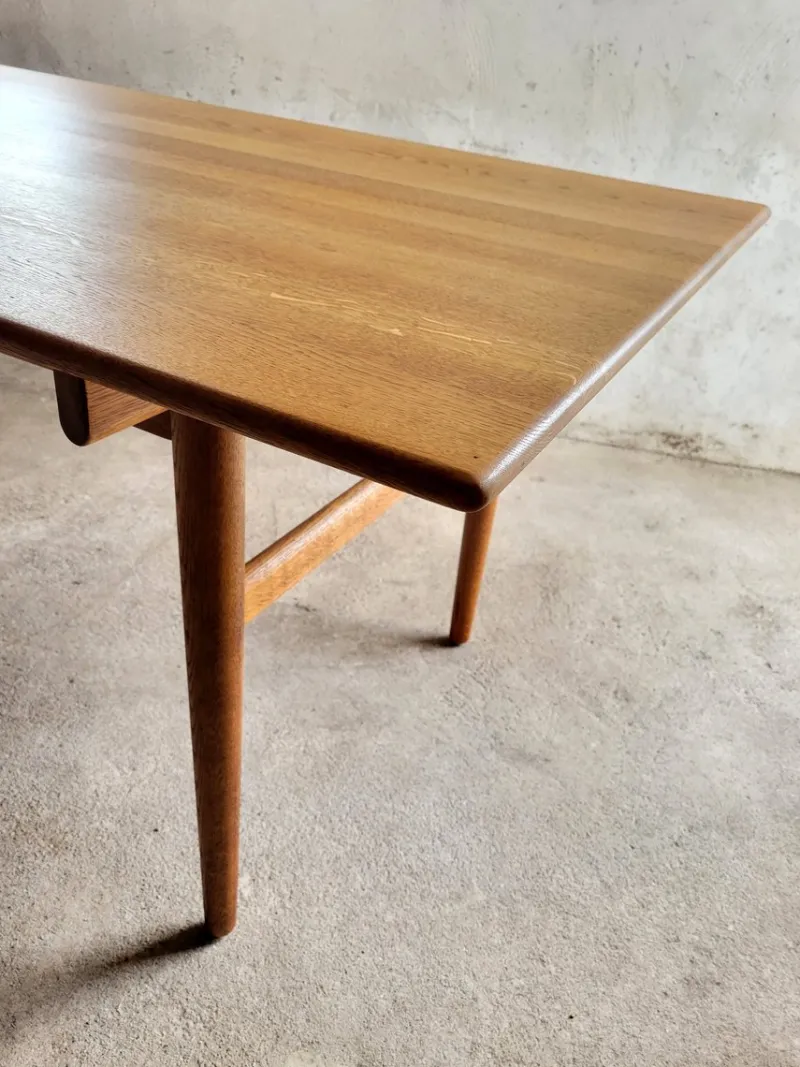 Pamono Vintage AT327 Dining Table in Oak by Hans J. Wegner for Andreas Tuck, 1967