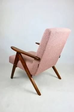 Pamono Vintage B-310 VAR Armchair in Pink Bouclé, 1970s><noscript><img width=