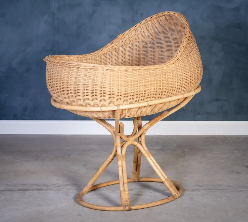 Pamono Vintage Baby Cradle by Elin & Jarl Heger, 1960s> Beds & Bedroom Sets