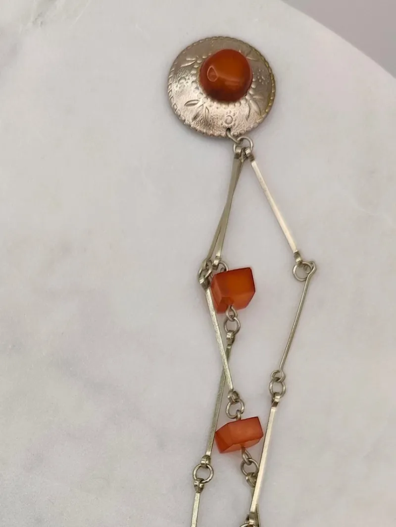 Pamono Vintage Baltic Amber Double Brooch> Brooches