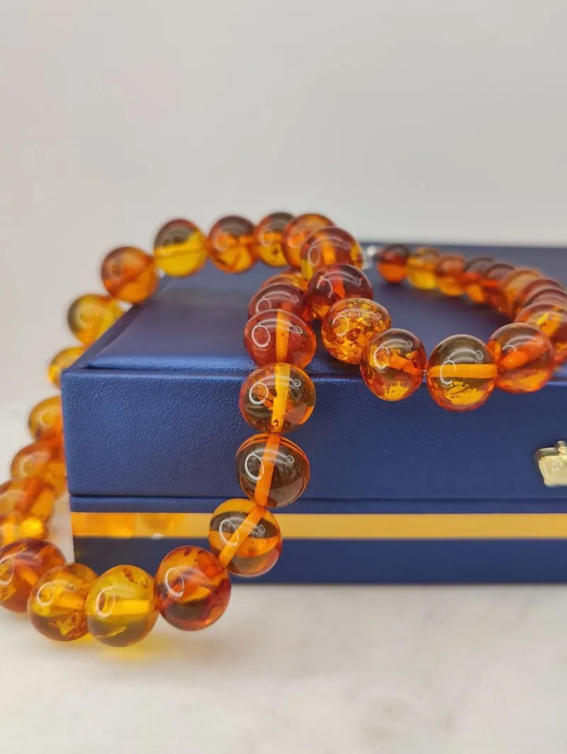 Pamono Vintage Baltic Amber Necklace> Necklaces
