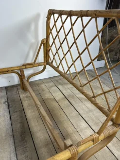 Sale Pamono Vintage Bamboo and Rattan Bed, 1960s
