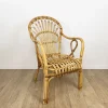 Pamono Vintage Bamboo and Rattan Armchair, 1950s> Garden Seating