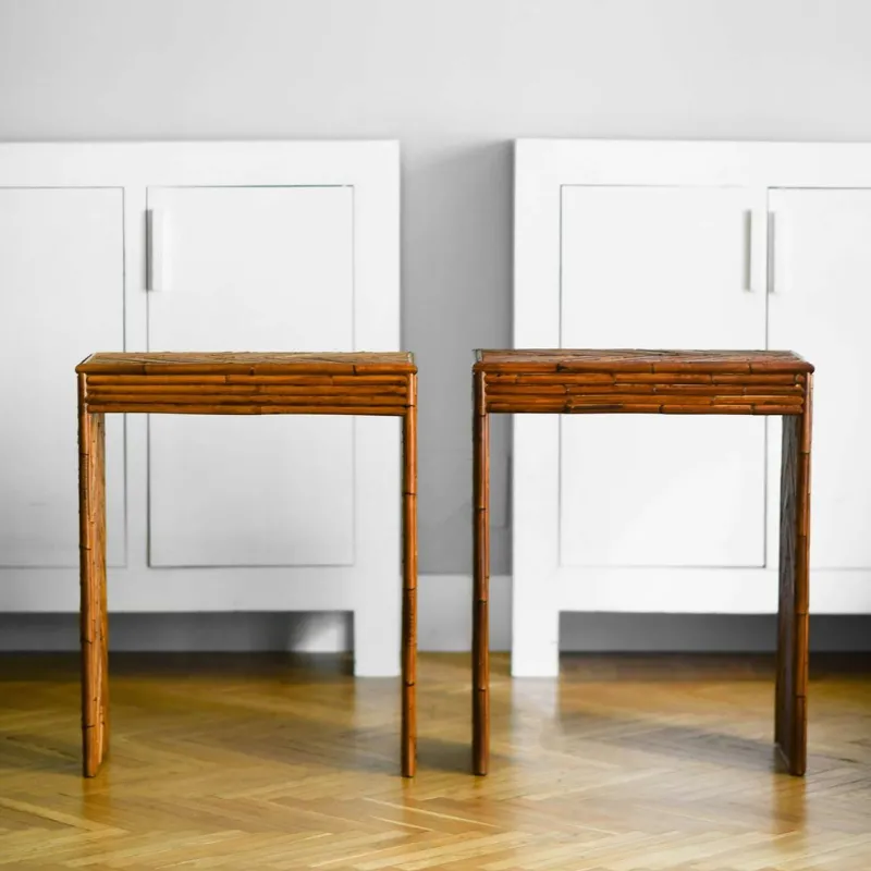 Pamono Vintage Bamboo Console Table> Console Tables