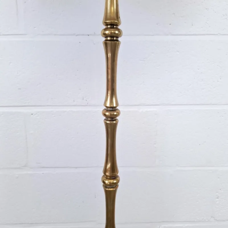 Best Pamono Vintage Bamboo Floor Lamp in Brass, 1960s