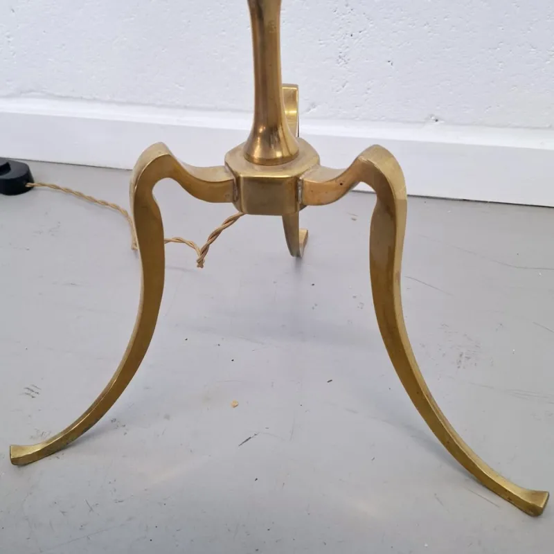 Best Pamono Vintage Bamboo Floor Lamp in Brass, 1960s