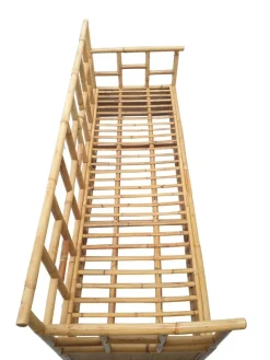 Pamono Vintage Bamboo Living Room Set from Vivai Del Sud, 1960s, Set of 3><noscript><img width=