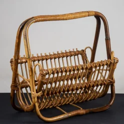 Pamono Vintage Bamboo Magazine Rack> Magazine Racks