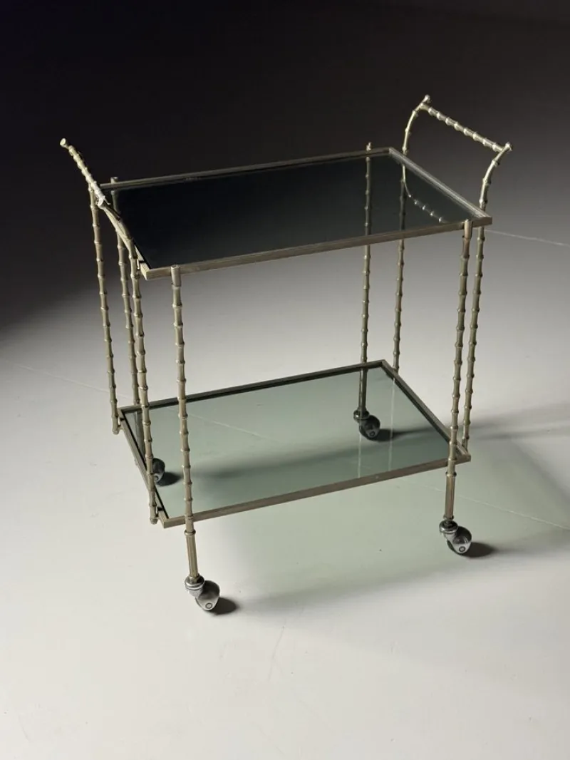 Discount Pamono Vintage Bar Cart in Faux Bamboo, 1960s