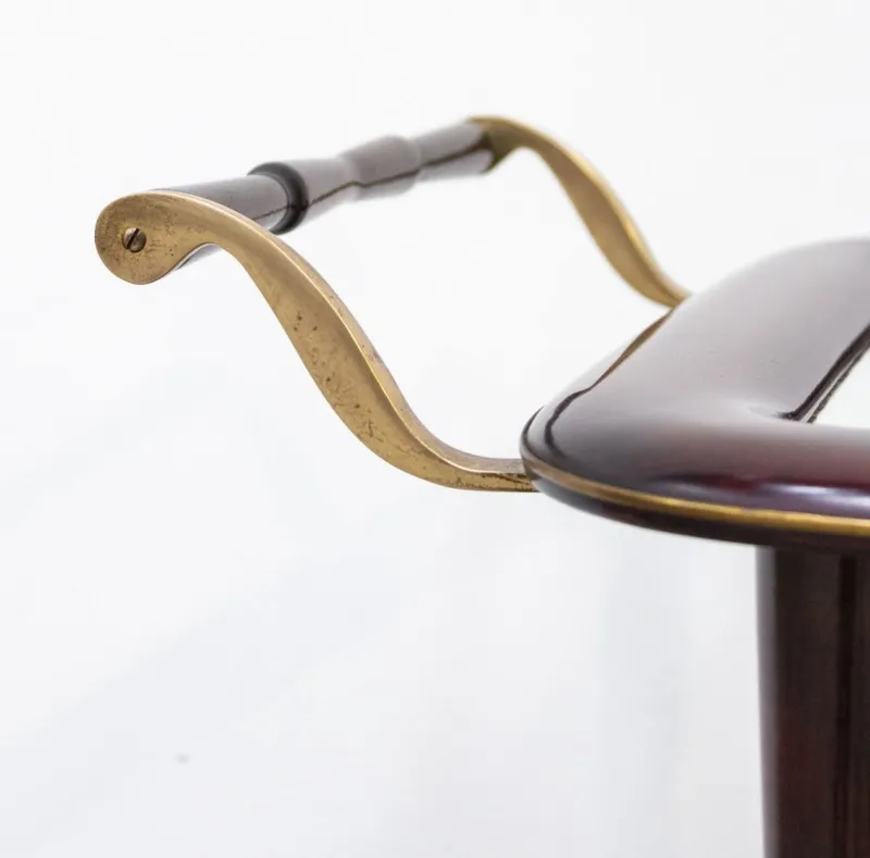 Online Pamono Vintage Bar Cart in Lacquered Wood and Brass, 1950s