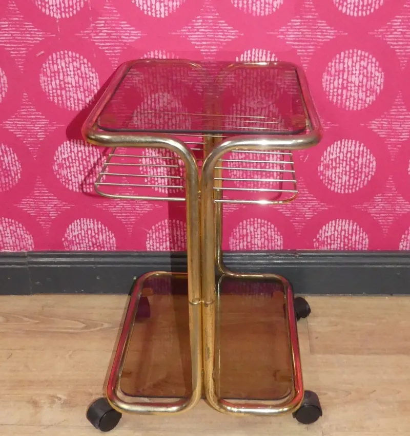Pamono Vintage Bar Cart Table, 1970s> Serving Bar Carts & Trolleys