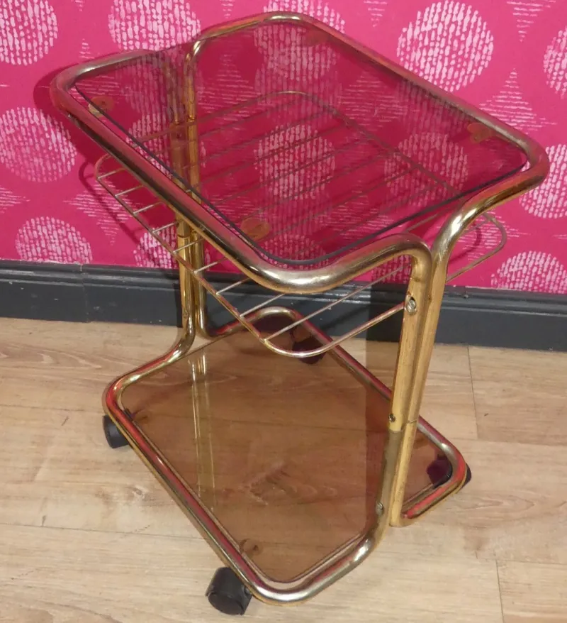 Pamono Vintage Bar Cart Table, 1970s> Serving Bar Carts & Trolleys