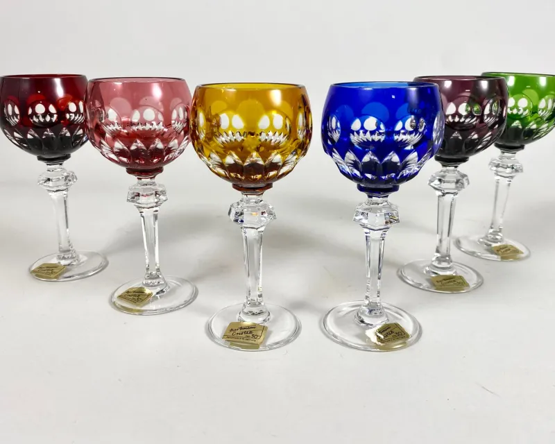 Pamono Vintage Barthmann Crystal Liqueur Glasses, West Germany, 1969, Set of 6> Glassware