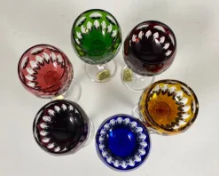 Pamono Vintage Barthmann Crystal Liqueur Glasses, West Germany, 1969, Set of 6><noscript><img width=