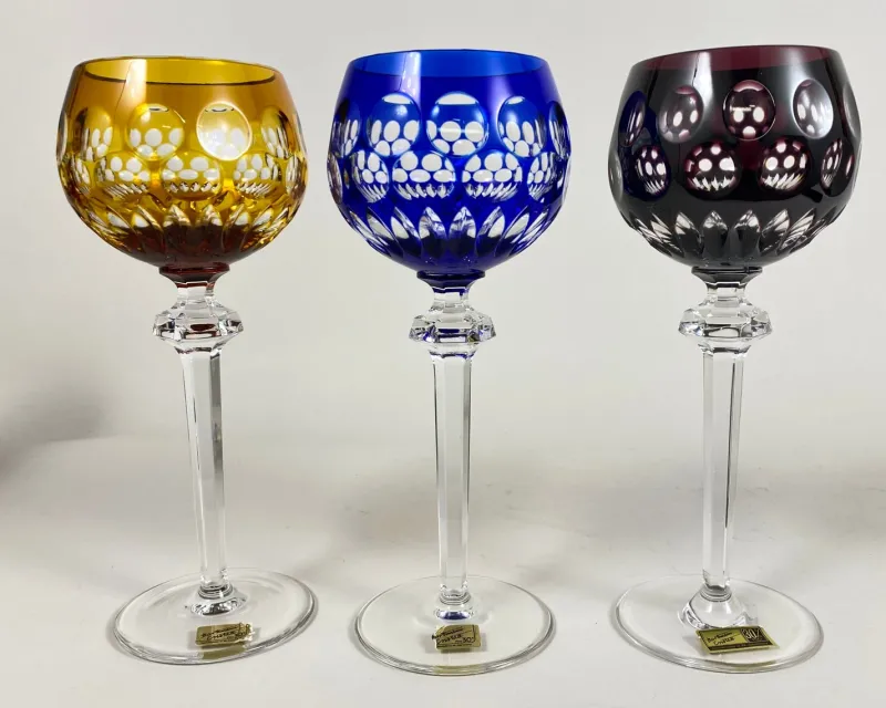 New Pamono Vintage Barthmann Crystal Wine Glasses, West Germany, 1960s, Set of 6