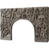 Online Pamono Vintage Bas Relief Fireplace Surround in Hand Carved Stone, 1940s