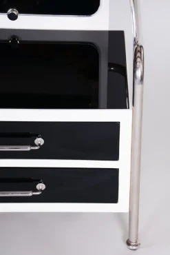Pamono Vintage Bauhaus Black & White Dressing Table from Vichr, 1930s> Dressing Tables