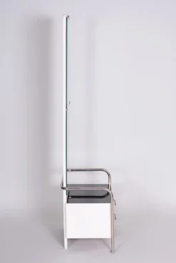 Pamono Vintage Bauhaus Black & White Dressing Table from Vichr, 1930s><noscript><img width=