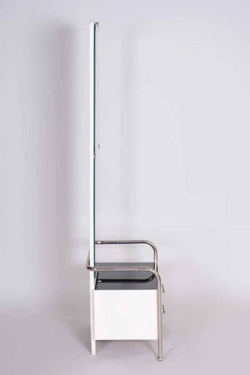 Pamono Vintage Bauhaus Black & White Dressing Table from Vichr, 1930s> Dressing Tables