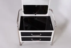 Pamono Vintage Bauhaus Black & White Dressing Table from Vichr, 1930s><noscript><img width=