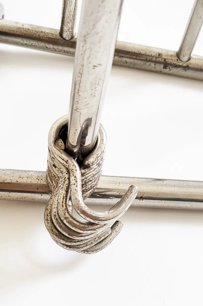 Clearance Pamono Vintage Bauhaus Chrome Wall Rack, 1930s
