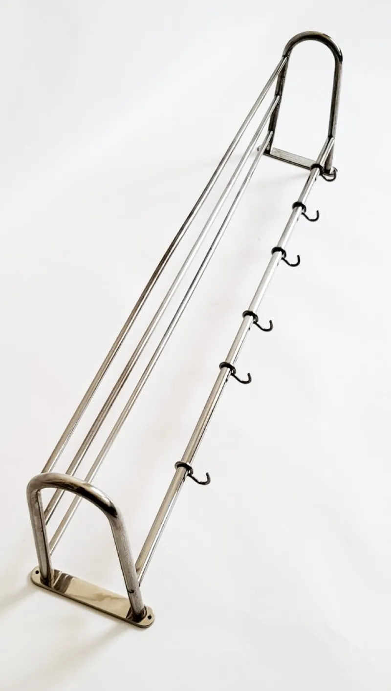 Clearance Pamono Vintage Bauhaus Chrome Wall Rack, 1930s