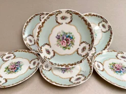 Clearance Pamono Vintage Bavarian Porcelain Floral Decor Dessert Snack Plates from Seltmann Weiden, 1960s, Set of 6