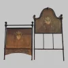 Pamono Vintage Bed Headboard and Footboard in Wrought Iron> Beds & Bedroom Sets