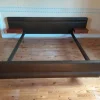 Pamono Vintage Bed in Teak & Skai by Roger Landault, 1960s> Beds & Bedroom Sets