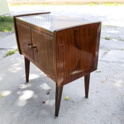 Pamono Vintage Bedside Tables with Glass Tops, Set of 2><noscript><img width=