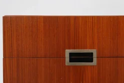 Pamono Vintage Belgian Teak Veneer Nightstand, 1950s><noscript><img width=