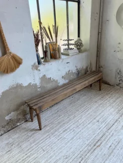 Discount Pamono Vintage Benches with Oak and Beech Slats, 1950, Set of 2