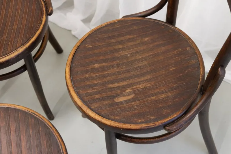Pamono Vintage Bentwood Bistro Chairs from Fischel 1920s. Set of 6> Side Chairs & Dining Chairs