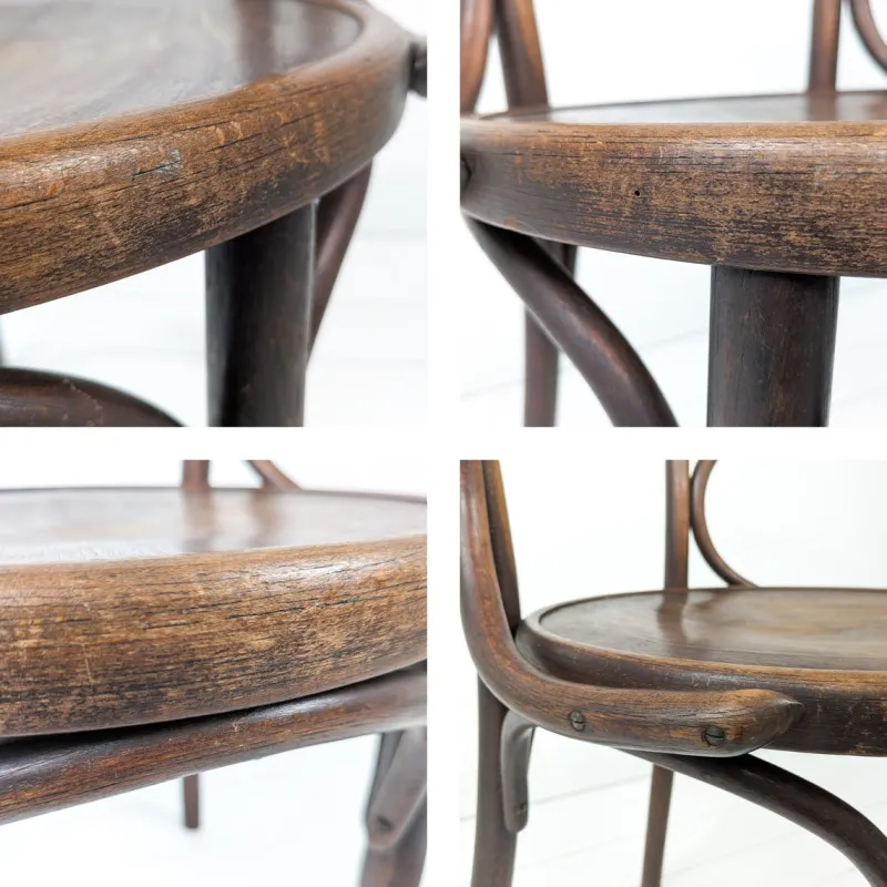 Pamono Vintage Bentwood Chair with Armrests, Mazowia Noworadomsk> Office Chairs
