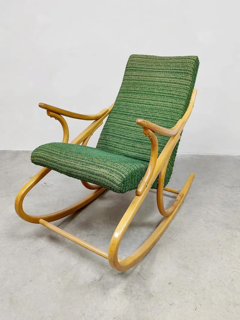 Clearance Pamono Vintage Bentwood Rocking Chair Rocking Chair by Antonin Suman, 1960s