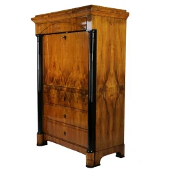 Pamono Vintage Biedermeier Secretaire in Walnut><noscript><img width=
