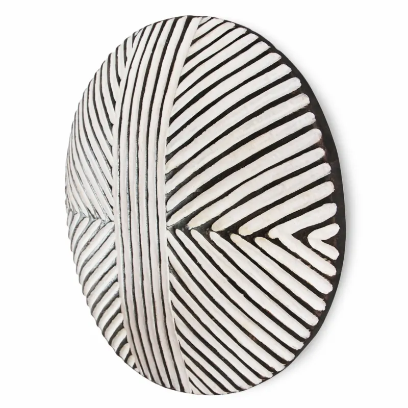 Outlet Pamono Vintage Black and White Zulu Shield, 1990s