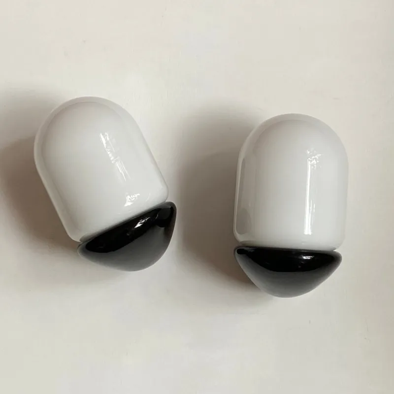 Hot Pamono Vintage Black Ceramic Wall Lamps, 1980s, Set of 2