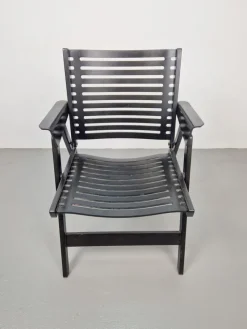Pamono Vintage Black Garden Chair by Niko Kralj for Rex, 1960s><noscript><img width=