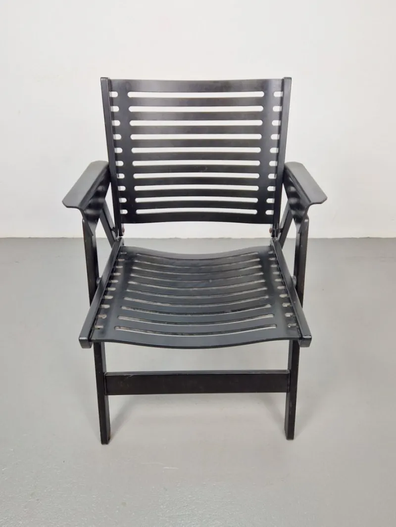 Pamono Vintage Black Garden Chair by Niko Kralj for Rex, 1960s> Garden Seating