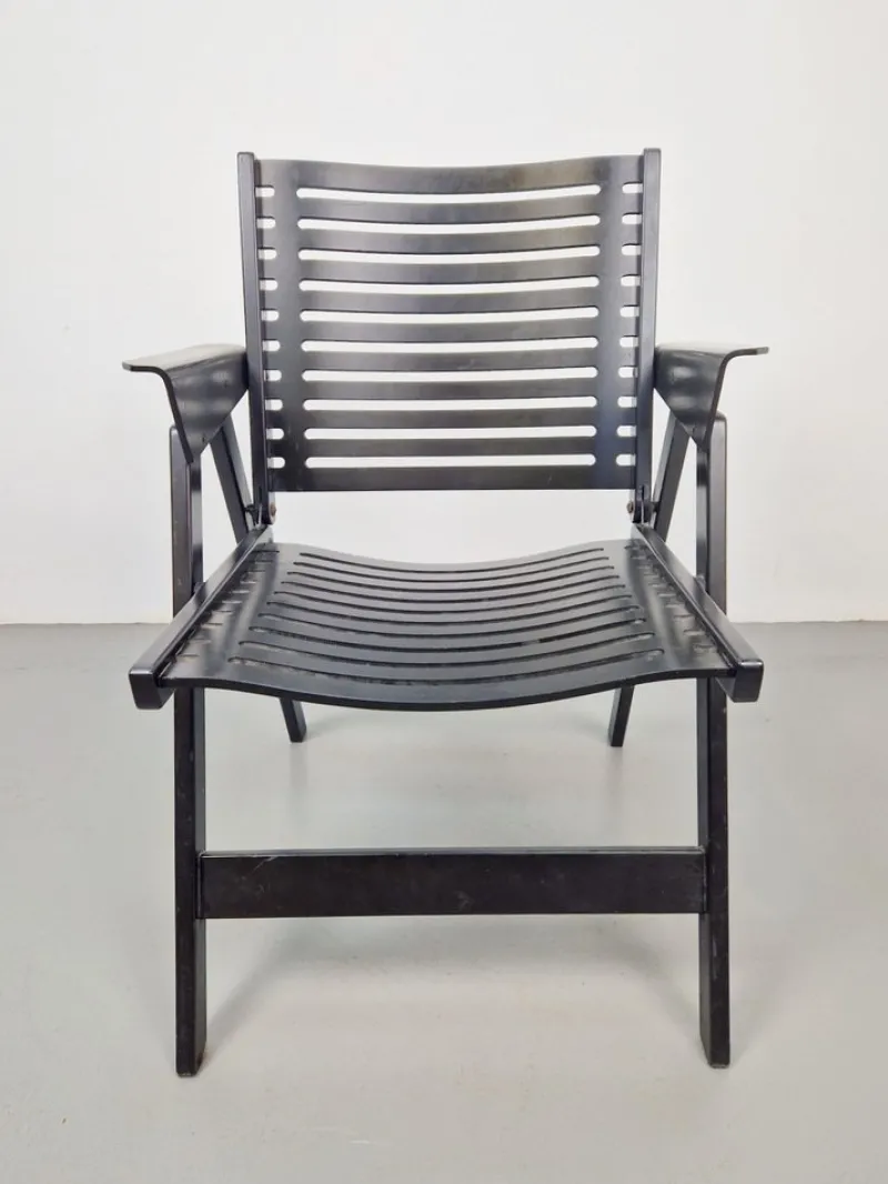Pamono Vintage Black Garden Chair by Niko Kralj for Rex, 1960s> Garden Seating